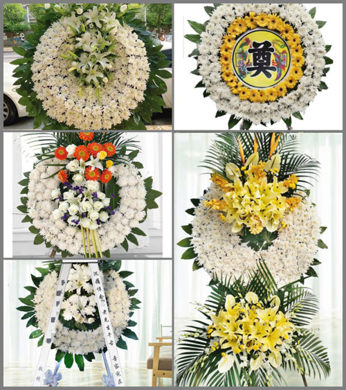 安徽安庆市潜山县水吼镇天堂村花圈速递